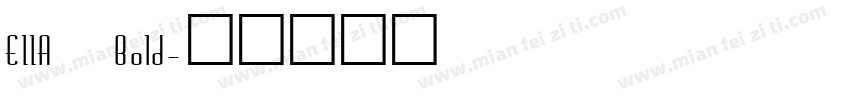 EIIA Bold字体转换